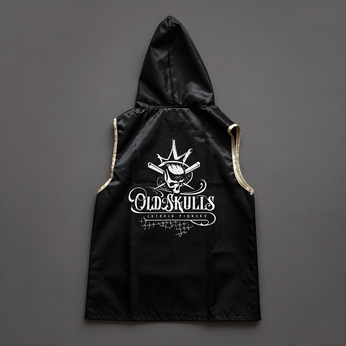 Kit Profesional De Boxeo Old Skulls  “ Black Venom Edition “ diseño espalda 